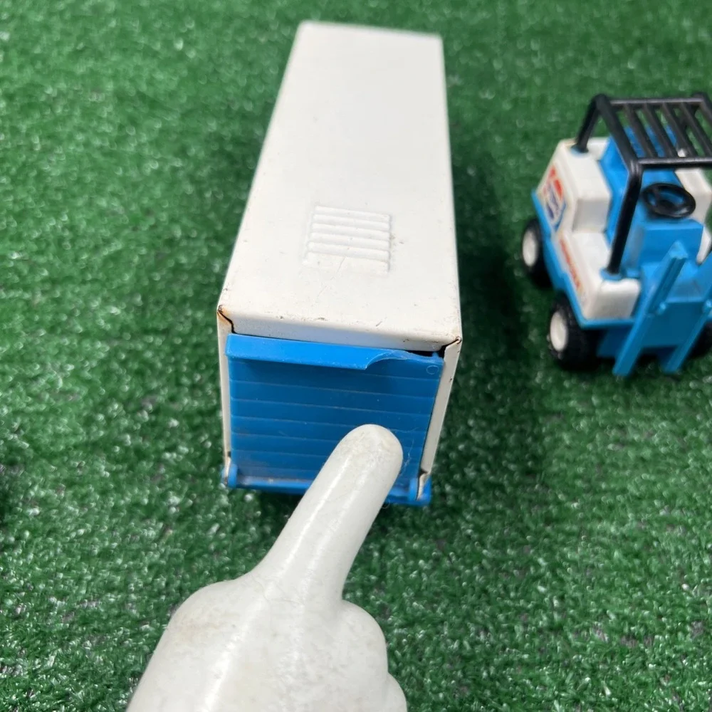 Pepsi Cola Buddy L Metal & Plastic Semi Truck & Fork Lift Missing Lifts Vintage‎
